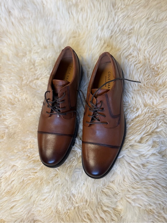 NEW Cole Haan Men’s 11.5 Brown Leather Cap-Toe Dress Shoes Oxfords Grand 360 main image 4